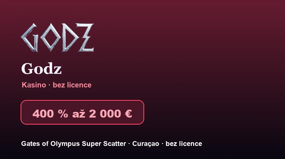 Snímek obrazovky Godz Casino