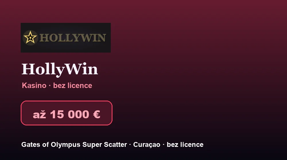 Snímek obrazovky HollyWin Casino