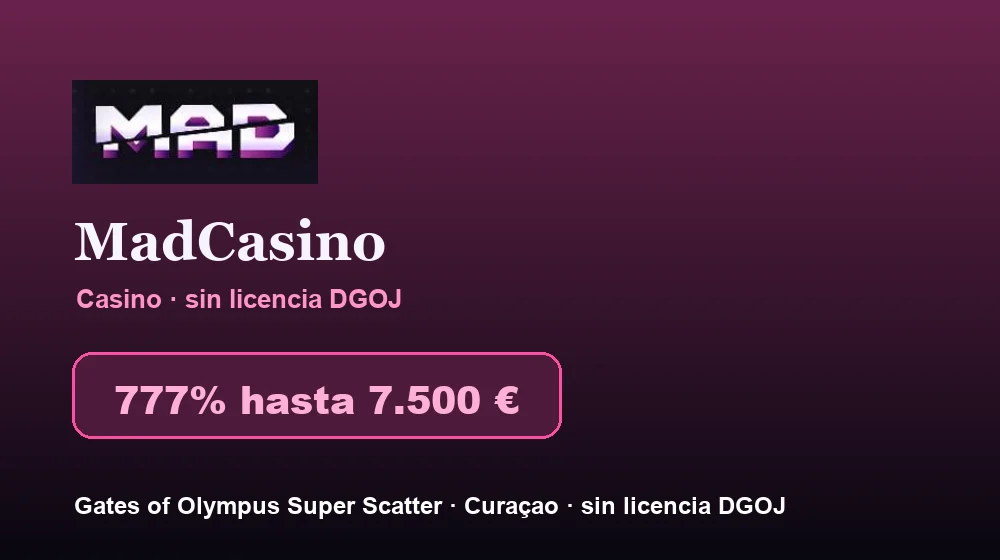 Captura de pantalla de MadCasino Casino