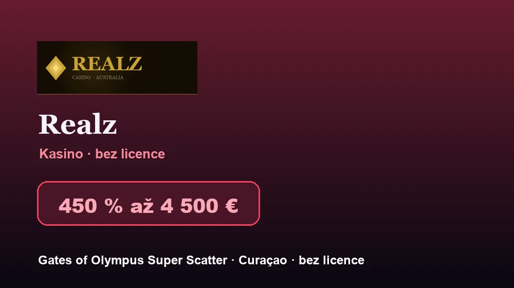 Snímek obrazovky Realz Casino