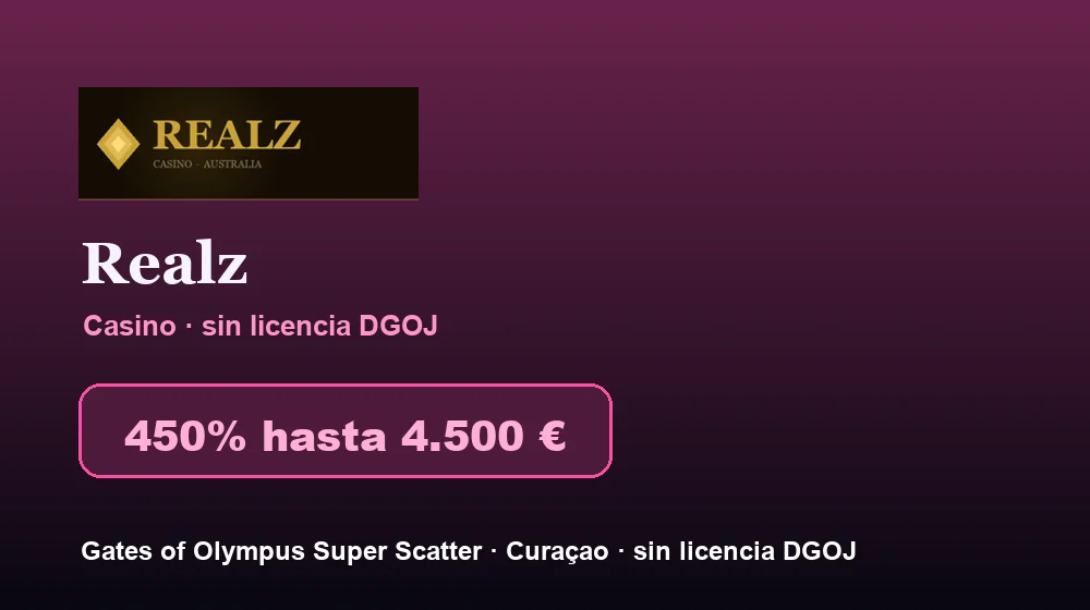 Captura de pantalla de Realz Casino