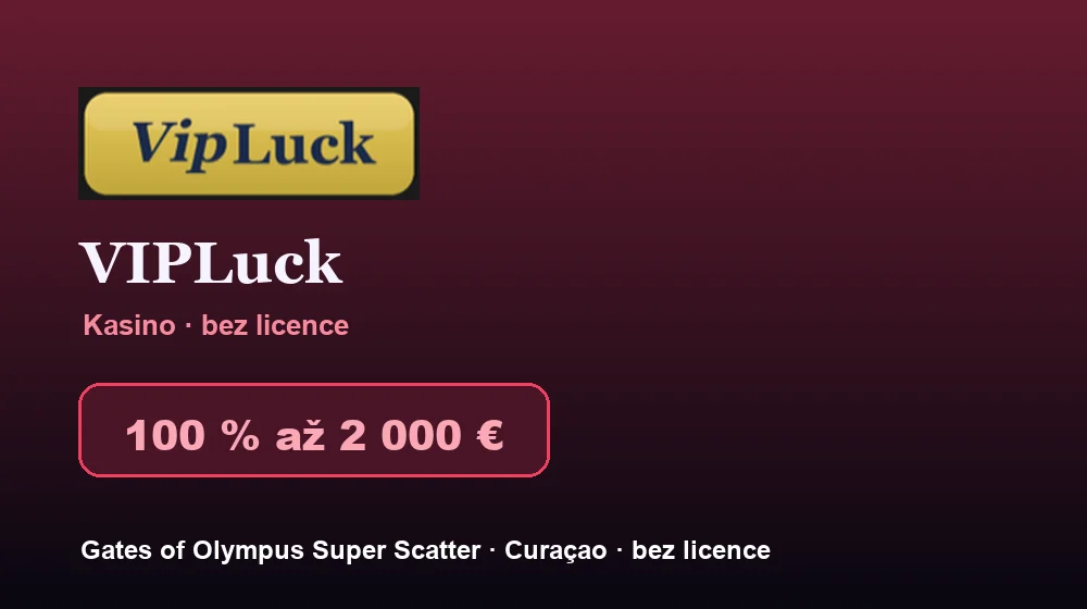 Snímek obrazovky VIPLuck Casino