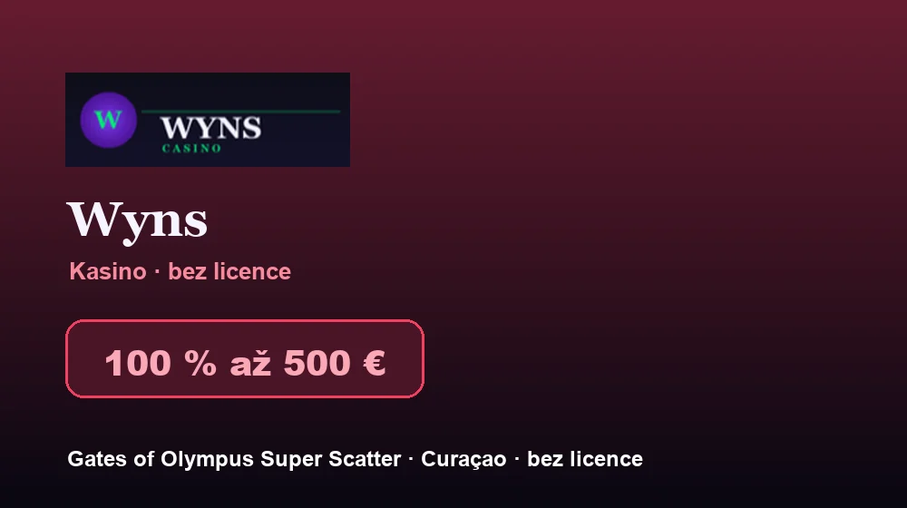 Snímek obrazovky Wyns Casino
